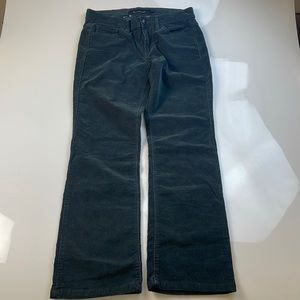 Calvin Klein Jeans Women Green Corduroy Straight Leg Slim Fit             X40-19